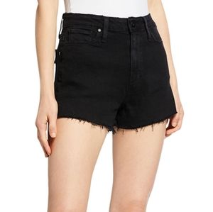 PAIGE Margot Black High Waisted Short